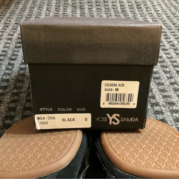 Yosi Samra women’s black faux patent foldable ballet flats 8 - Picture 5 of 6